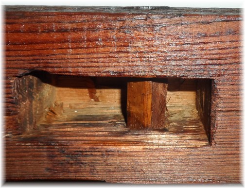 Lancaster County barn mortise and tenon joint