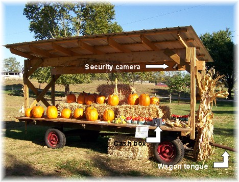 Produce wagon near Mount Joy Pennsylvania