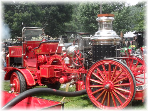 Fire engine at Rough and Tumble event, Lancaster County 8/14/13