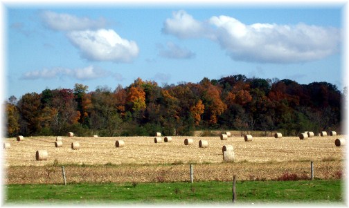 Sunnyside Road hay bales, Lancaster County, PA
