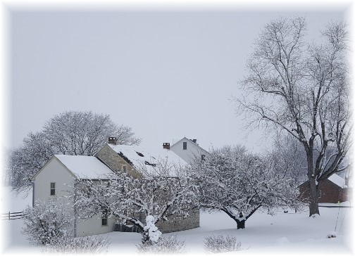 Trout Run Road home, Mount Joy, PA 2/9/16 (Click to enlarge)