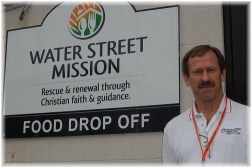 Tim Farrell at Water Street Rescue Mission