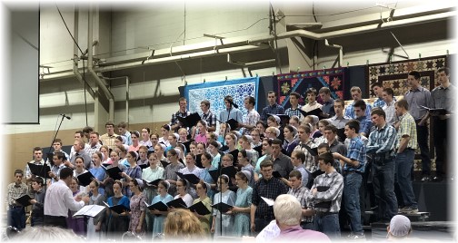 Youth choir at PA Relief Sale 4/6/18 (Click to enlarge)