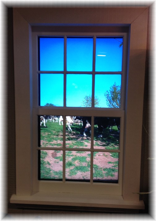 Window farm scene