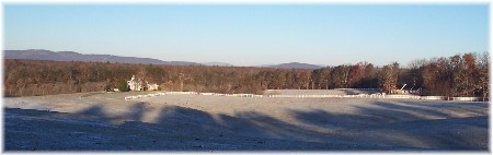 Photo of snowy field in Virginia