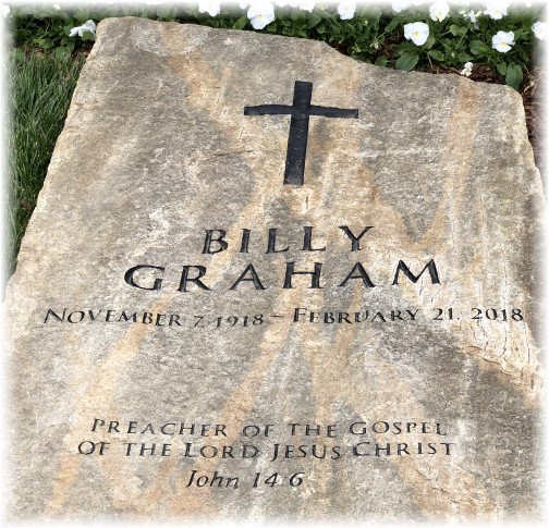 Billy Graham tombstone 3/19/18