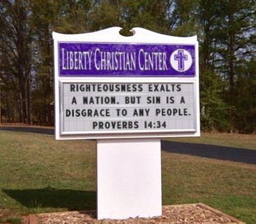 Church sign