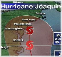 Hurricane Joaquin track
