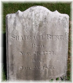 Shadrach tombstone
