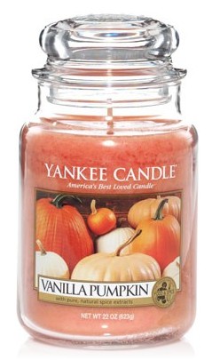 Vanilla Pumpkin candle (smells good!)