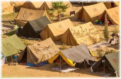 Displaced Christian refugees in Iraq (Click to enlarge)