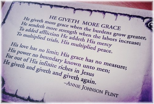 He Giveth More Grace