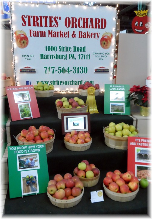 Apple display at 2013 Pennsylvania Farm Show