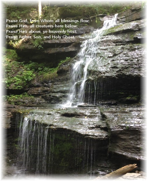 Waterfall with doxology 8/16/15