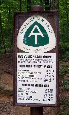Appalachian Trail sign 7/1/11
