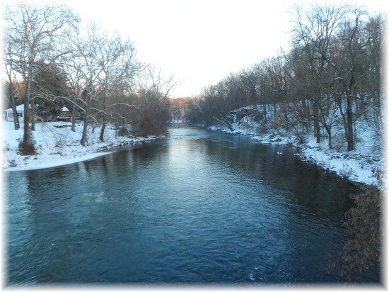 Tulpehocken Creek in Berks County, PA 12/16/13 (Click to enlarge)