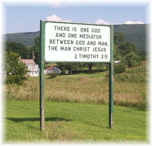 Scripture witness signs in the Big Valley