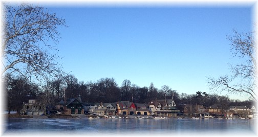 Boathouse row in Philadelphia (Click on photo for larger view)