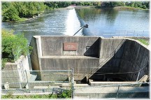 Chain dam on Lehigh River near Easton PA