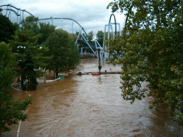 Hershey park flooded 9/7/11