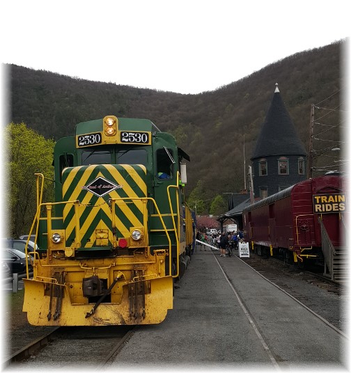 Jim Thorpe, PA train and train station 4/23/16