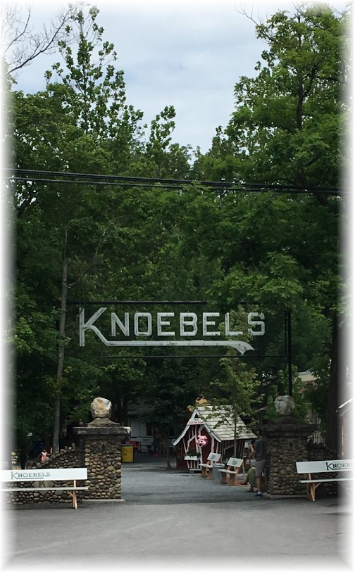 Knoebels Park sign, Columbia County, PA 7/4/17