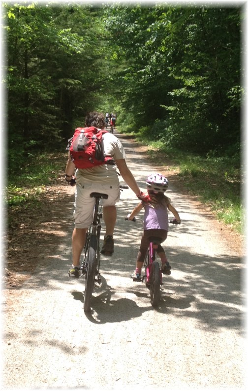 Lehigh River Gorge bike trail, Poconos, PA 5/30/15
