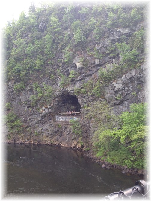 Lehigh River Gorge abandoned railroad tunnel, Poconos, PA 5/30/15