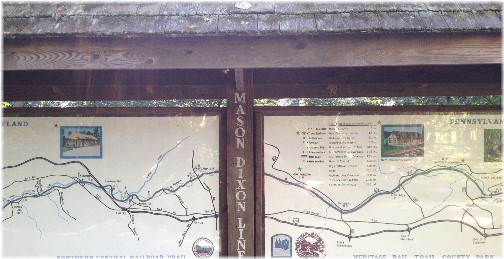 Mason-Dixon Line along York Heritage Rail Trail 9/8/15