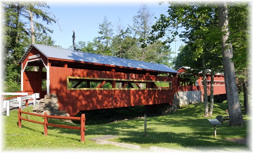 The east and west Paden twin covered bridges, Columbia County, PA 6/18/17