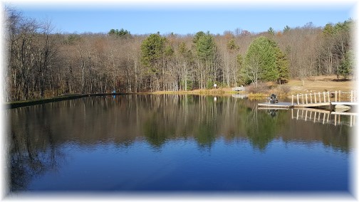 Pocono lake at Twin Pines Camp 11/19/16 (Click to enlarge)