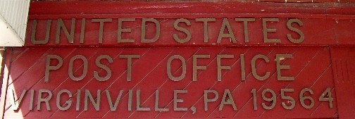 Virginville, PA post office sign 7/1/11