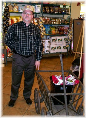 Chuck Shupp at S. Clyde Weaver store