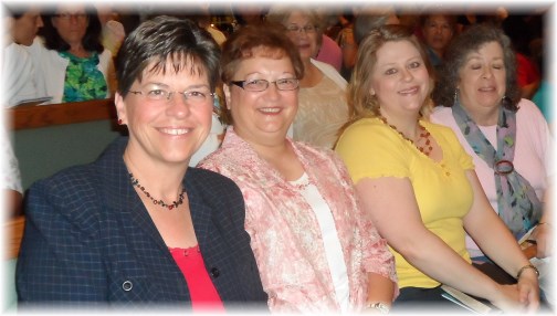 Church friends at Nancy Leigh DeMoss meeting 6/22/13