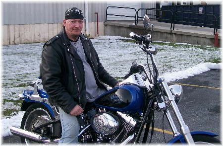 Bruce on his Harley