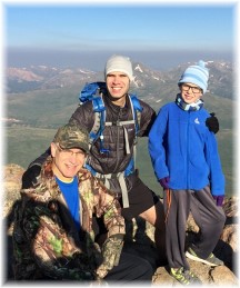 Phil with family on Mount Bierstadt 8/1/17