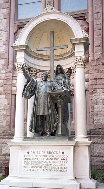Statue of Phillips Brooks in Boston MA