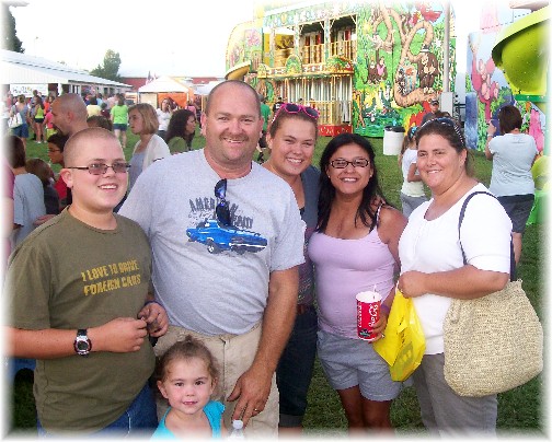 Rohrer family at E-town fair
