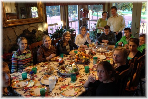Meal with Russian youth 10/26/14