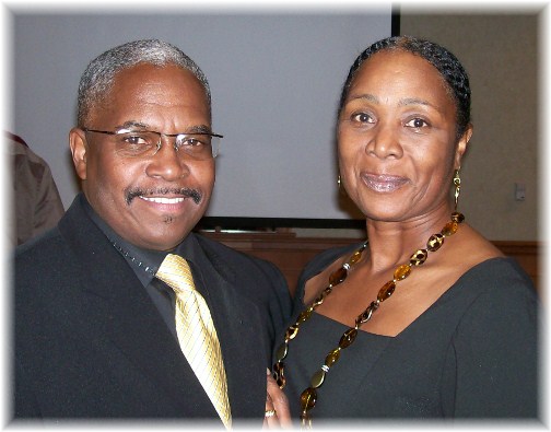 Pastor Danny Dawkins and his fiance, Flecia Gill from Baltimore, Maryland