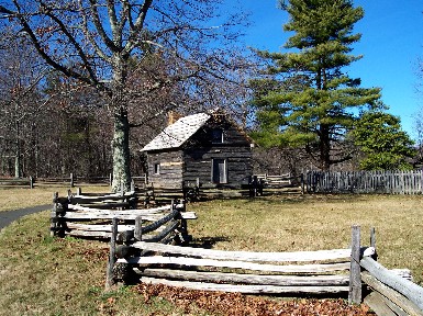 Puckett Cabin on the Blue Ridge Parkway in southern Virginia
