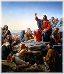 Christ teaching at the Sermon on the Mount