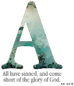 Letter A with Scripture verse