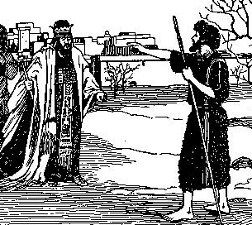 Elijah before King Ahab