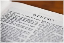 Open Bible to Genesis chapter 1