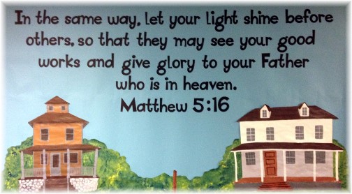 Matthew 5:16 mural