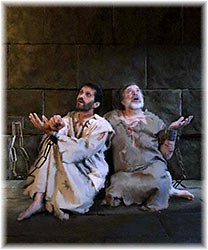 Paul and Silas in prison Philippi