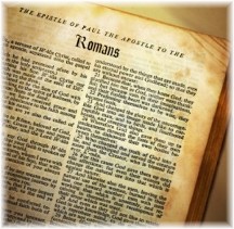 Romans 1 page from Bible