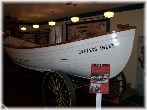 Boat in lifesaving museum in Ocean City MD
