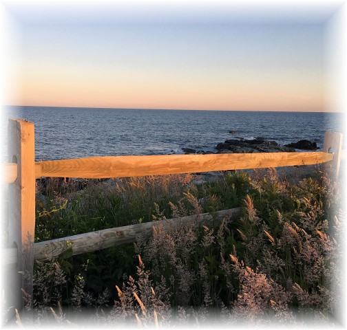 Split rail fence view on Sachuest Point, Rhode Island 6/17/16